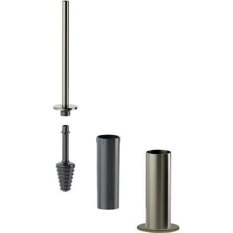 Inda - Scopino bagno da appoggio My Minilove gun metal spazzolato (1/3)