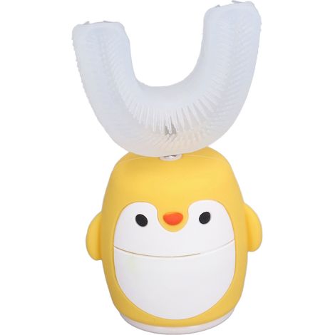 Brosse à dents électrique Sonicare 360° en forme de U pour enfants et adolescents, 5 modes de brossage, étanche, pour une hygiène bucco-dentaire complète.