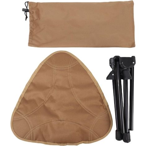Chaise Pliable Rotative pour Camping Randonnée Pêche Repas en Plein Air Ultra Légère Couleur Kaki