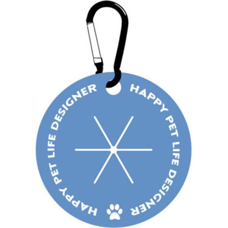Porte-sac à crottes - Avec mousqueton - Mains libres - Pour laisse - Distributeur de sacs à crottes - Accessoires de promenade pour chiens（bleu）