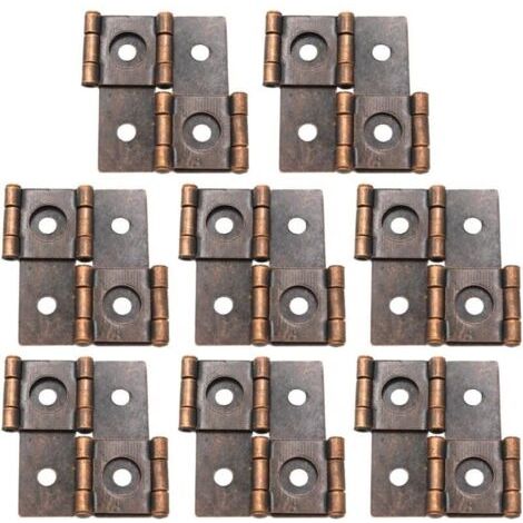 FENOPLASTICACharnière pour paravent pliable à Double Action, 8 pièces, 46x42mm, rouge Vintage,de (1/2)