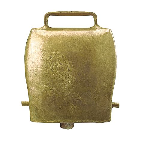 Cloche en acier droit coloris bronze 85mm