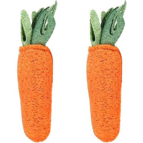 Lot de 2 jouets en forme de carotte (1/3)