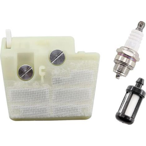 Filtro aria con candela - Filtro carburante per motoseghe Stihl 024 026 MS240 MS260 MS260 1121 120 1617 (1/4)