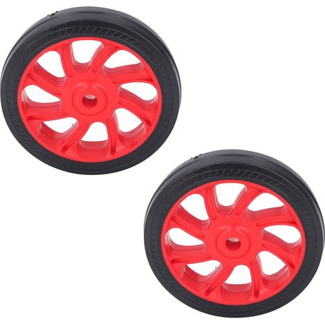 2 Pcs Roues Compresseur d'Air Rechange 15,2 cm Caoutchouc Trou 12 mm Universel Accessoires (1/5)