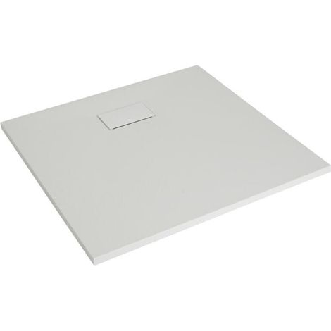 Hudson Reed - Receveur de Douche Carré 90cm - Blanc Mat Effet Pierre