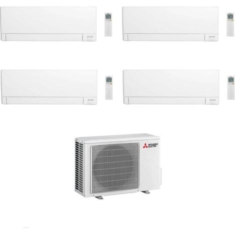 Climatiseur Mitsubishi Quadri Split Linea Plus MSZ-AY VGK 9+9+12+12 avec MXZ-4F72VF Inverter R-32 Wi-Fi Classe A++