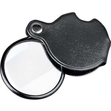Mini-Taschenlupe mit 20-facher Vergrößerung zum Zusammenklappen für Schmuck, mit Metallschutz. (1/5)