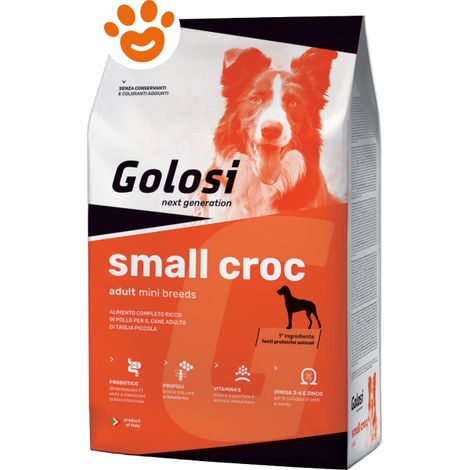 Golosi Dog Small Croc - Sacco 7,5 Kg - Cibo Secco Cani