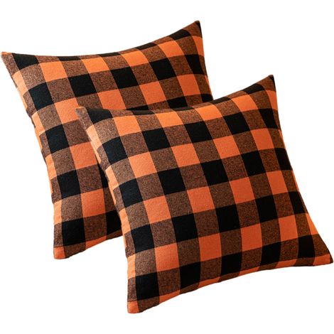 Housses de coussin rouges de Noël, décoratives et chaudes, parfaites pour égayer votre chambre ou votre canapé pendant les fêtes. (1/4)