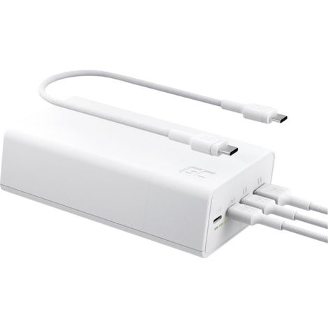 Green Cell GC-PBGC30W Powerbank 30000 mAh Quick Charge, USB PD LiPo USB-C® Weiß gleichzeitiges Laden (1/5)