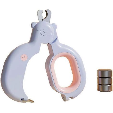LED-Krallenschere mit Sicherheitsverriegelung zur Pflege von Hunde- und Katzenpfoten