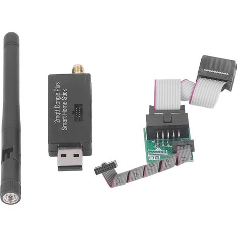 Passerelle Zigbee USB CC2652P avec antenne, compatible Home Assistant ZHA et Zigbee2MQTT, dongle BLE 5.2, câble de programmation inclus, pour domotique universelle. (1/5)