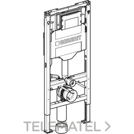 Bastidor Geberit Duofix para Inodoro Suspendido 112 cm con Cisterna Empotrada Sigma 12 cm y Codo de Desagüe de PVC (Ref. 111.374.00.6)