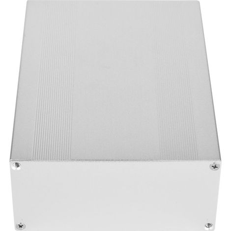 Boîtier électronique en alliage d'aluminium blanc argenté pour circuit imprimé, 68 x 145 x 200 mm (1/5)