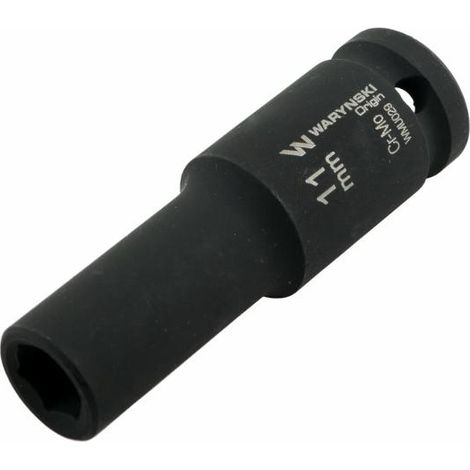 Langer Sechskant-Kraft-Steckschlüsseleinsatz 1/2" 11 mm CrMo DIN 3129 Waryński (1/5)