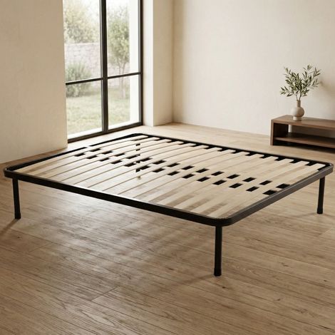 Talamo Italia - Lattenrost Pia, orthopädischer 14 Lattenrost, 100% Made in Italy, Lattenrost Doppelbett 160x190x30 cm, mit verstärkter Verpackung (1/3)