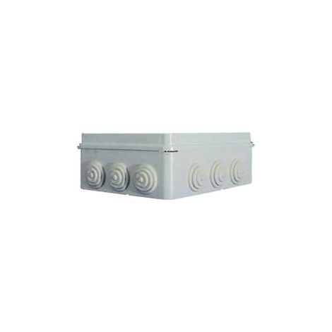 Boîte étanche rectangulaire avec couvercle et 12 presse-étoupes IP65 - mm.300x220x120h. (012.A)