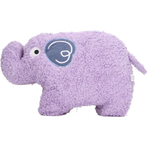 Coussin éléphant, motif dessin animé, violet, 45 cm, doux, agréable au toucher, peluche polyvalente pour la maison, le bureau et la chambre. (1/5)