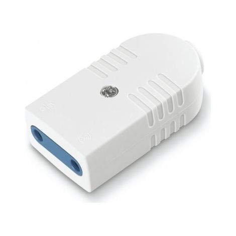 Presa Serie Azzurra 2P 10A Bianca SCA104.4010 da incasso per frutti modulari