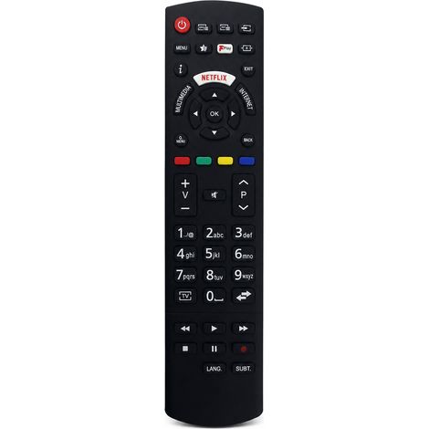 Télécommande TV Compatible avec Panasonic RC49129, Sans Configuration (1/5)
