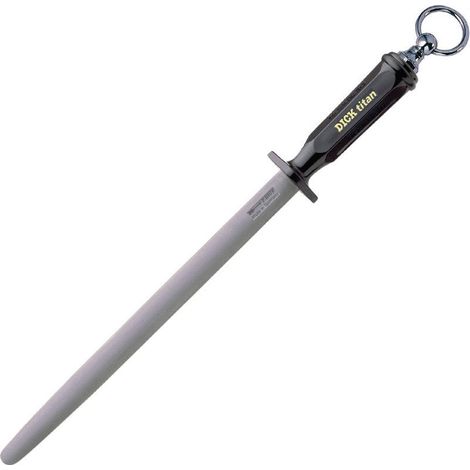 Dick fusil à aiguiser titane DICKORON aiguiseur 30 cm, manche plastique, fusil à aiguiser