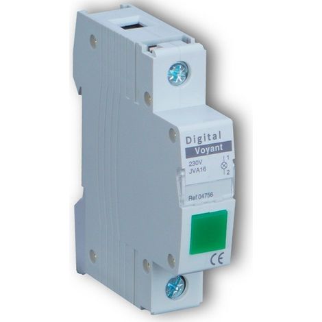 Digital Electric - Voyant Modulaire vert - 230V - Ru00e9f : 04756