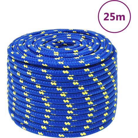 Corde de bateau - Amarrage et nautisme - Polypropylène - Bleu (2500x1.2x1.2cm) - PANGIVO (1/5)