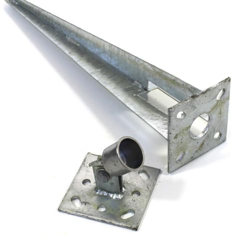 Manchon d´impact Plaque de support Support de poteau 50 cm Ø 34 (1/5)
