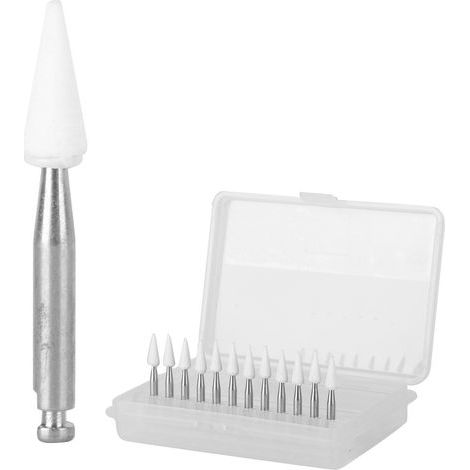 12 fraises dentaires VW253 pour polissage et meulage de prothèses, lot de 12 pièces (1/5)