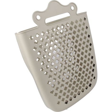 Panier à linge suspendu en plastique pliable et peu encombrant, panier à linge sale mural pour salle de bain XL (1/5)