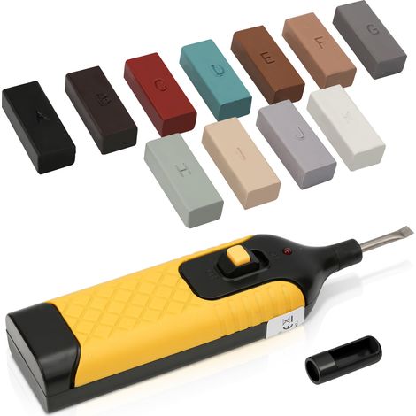 SWANEW Riparazione ceramica: kit di riparazione piastrelle. piastrelle e gres con fusore di cera a batteria