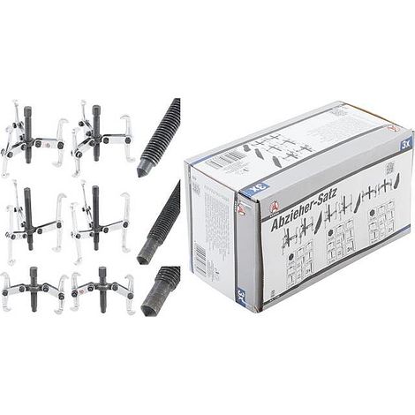 [NEUWERTIG] B-Ware Kraftmann Abzieher Universal Werkzeug Satz 2 /3 Armig 150 / 100 / 75 Mm 3 Tlg.
