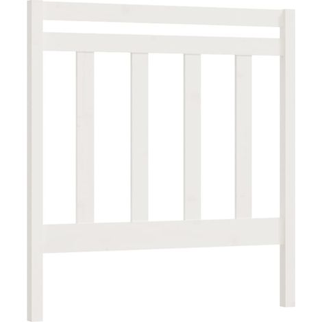 Testiera letto accessorio mobili camera da letto 95 x 4 x 100 cm legno bianco TDL0203657