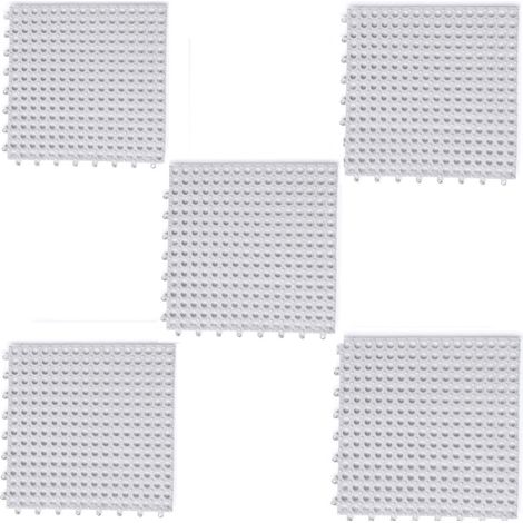 Tapis de sol de salle de bain, creux hydrophobe-Gris 5