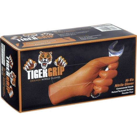 Guanti monouso Kunzer Tiger Grip arancione XXL nitrile