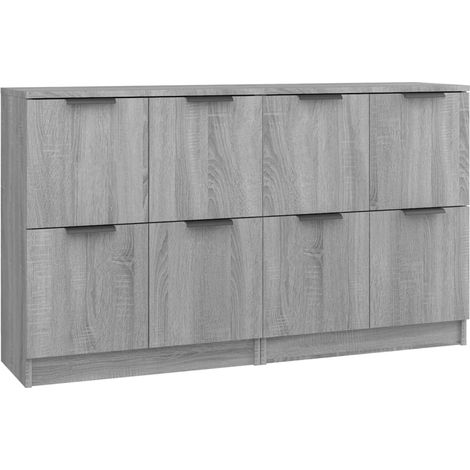 Sideboards 2 Stk. Grau Sonoma 60x30x70 cm Holzwerkstoff vidaXL