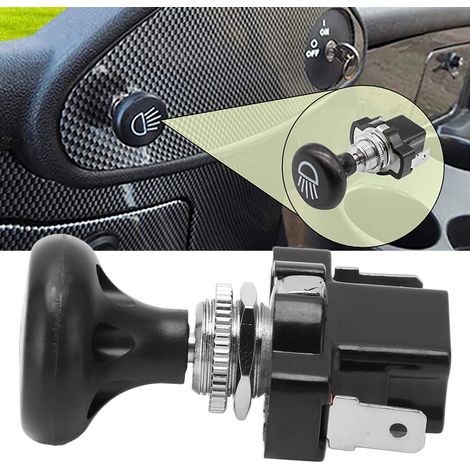 Interrupteur de phare universel 4034 12 V à bouton-poussoir/tirette pour voiturette de golf Club Car EZGO Yamaha (1/5)