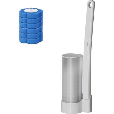 Set di scopini per WC riutilizzabili e testine di ricambio (contiene 6 testine di ricambio blu) (1/5)