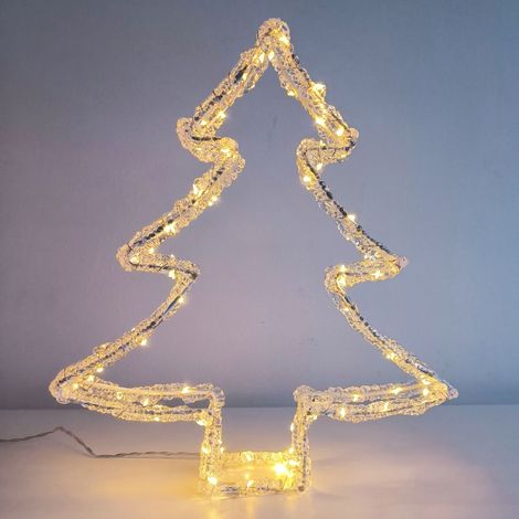 Árbol de Navidad 3D con 80 Leds Cálidas – IP44, para interior y exterior