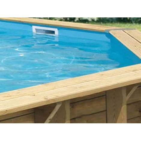 Liner de remplacement piscine bois Ubbink 3 épaisseurs - 3 coloris - multiples dimensions Liner 75/100ème Bleu Bleu