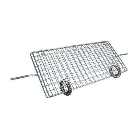Grille à rôtissoire en acier inoxydable 70 cm – Accessoire de cheminée et poêle – Pour cuisson optimale des viandes