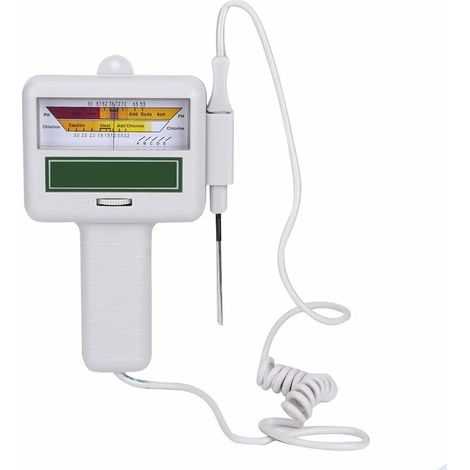 PH-mètre Numérique, Stylo de Test de la Qualité de eau, Mètre de Niveau de Chlore, Testeur de Chlore Résiduel Portable, Compteur de Détection de la Qualité de eau pour Piscine, Spa, Outil de Test (1/5)