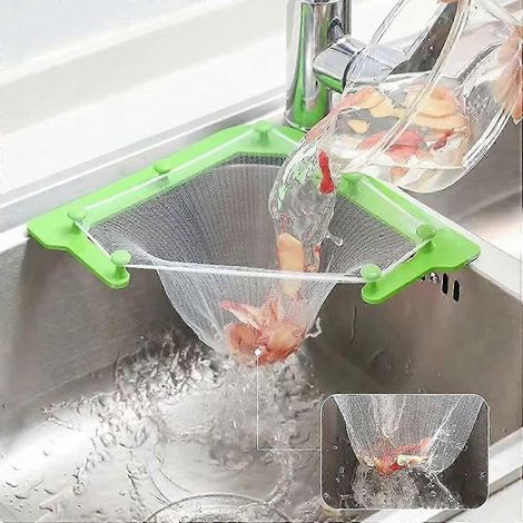 Sac égouttoir jetable pour évier, lot de 100, égouttoir de cuisine, filet d'évier suspendu (1/5)