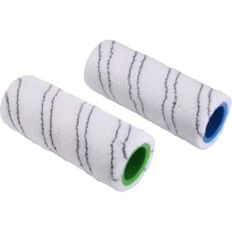 Trade-Shop 2in1 Set Reinigungswalzen Rollbürsten kompatibel mit Kärcher FC3 FC5 FC7 EWM 2 ersetzt 2.055-006.0 2.055-007.0 / Hartbodenreiniger Zubehör (1/5)