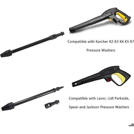 Buse rotative – pour nettoyeurs haute pression Kärcher K2/K3/K4/K5/K7 – 160 Bar – pour murs, véhicules et clôtures (1/4)