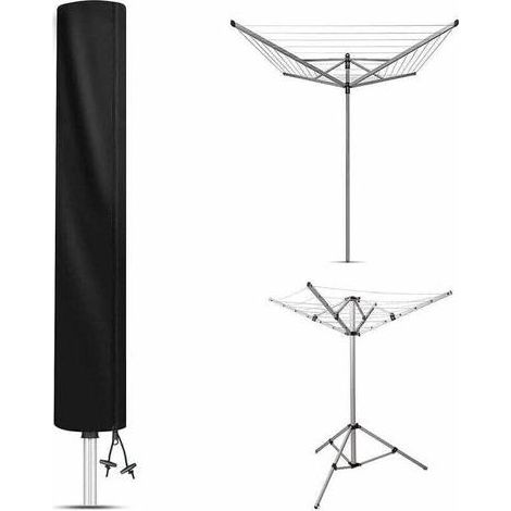 Housse de protection pour séchoir parapluie 160x15x15cm – Tissu oxford 420D imperméable – Résistante aux UV et déchirures – Cordon de serrage (1/4)