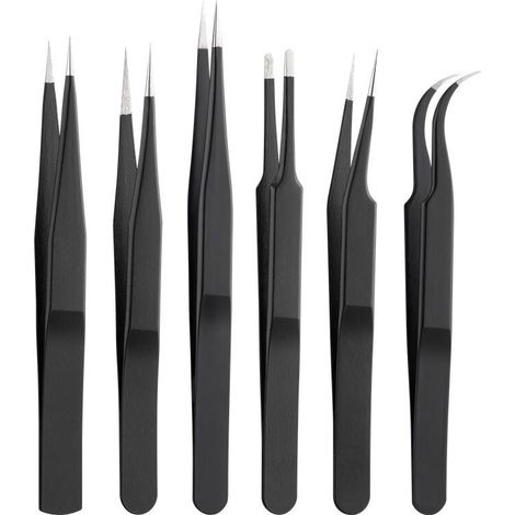 41256 Goobay Tweezers 6 pièces - Brucelles - set de 6 pinces de précision - 41256 Goobay Tweezers 6 pièces - Brucelles - set de 6 pinces de précision (1/5)