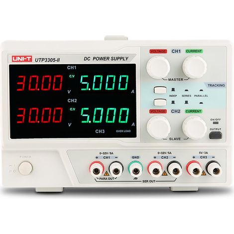 Alimentation de laboratoire 3 canaux 0-32vdc 0-5a Display Led Utp3305-ii (1/3)