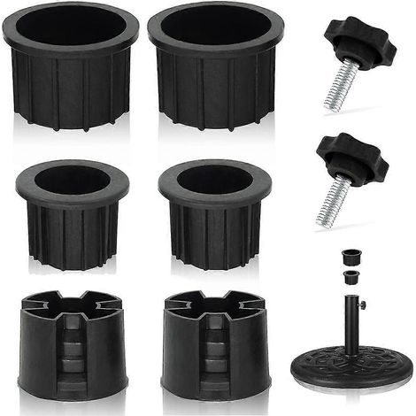 2024 Lot de 8 bouchons et capuchons pour trous de support de parasol, stabilisateurs de base pour parasol de terrasse (1/5)